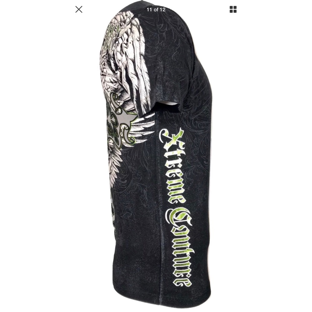 XTREME COUTURE by AFFLICTION Men T-Shirt LONG VIEW - Picture 8 of 9